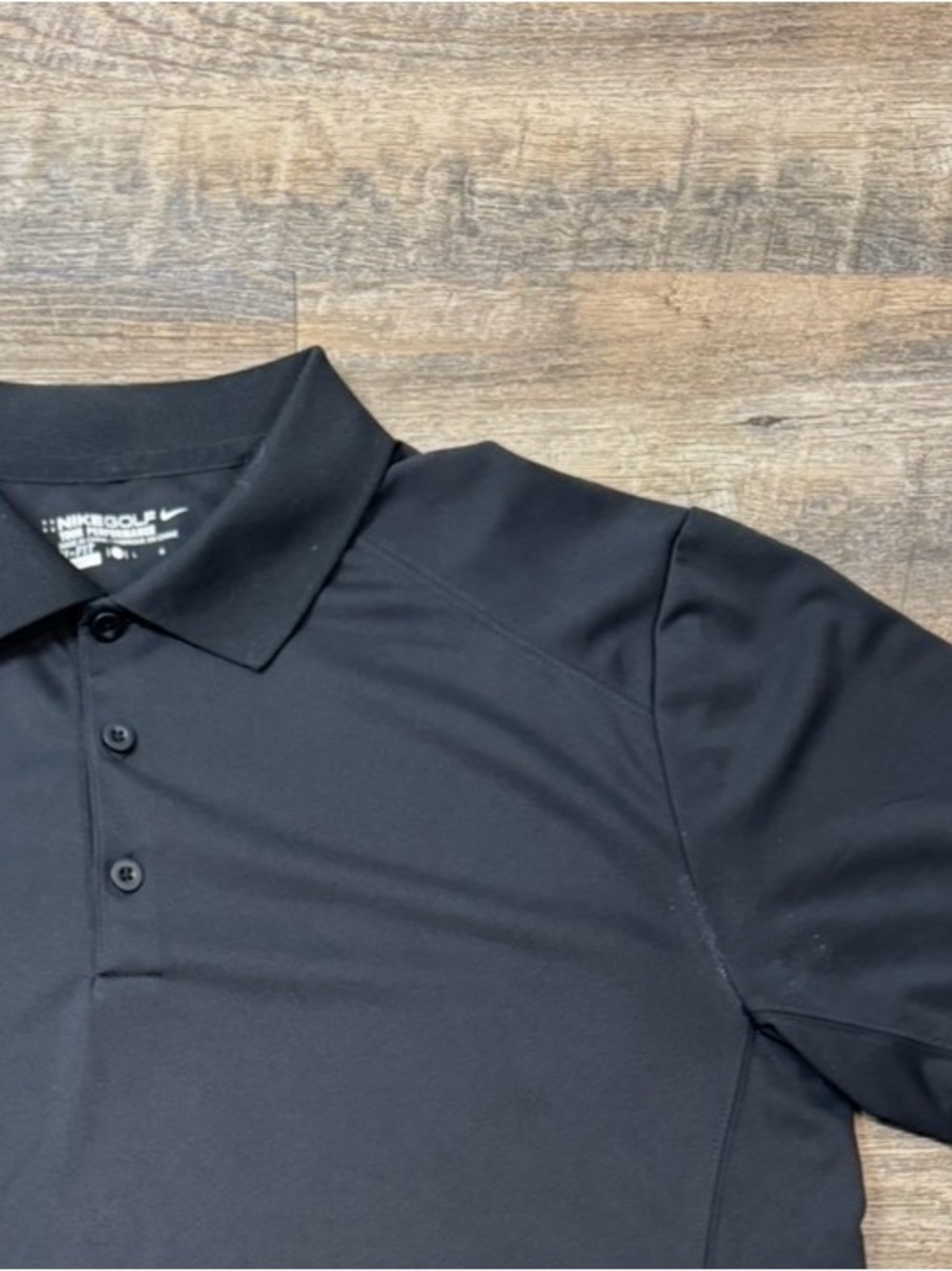 Nike Black Men's Golf Polo Shirt Dri  Fit  Mens L